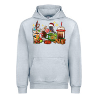 Heather Grey Christmas coffee cups with Pitbull Urban Hoodie - RanaPortraitStore