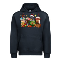 Navy Christmas coffee cups with Pitbull Urban Hoodie - RanaPortraitStore