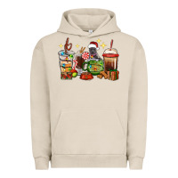 Pigment French Oak Christmas coffee cups with Pitbull Urban Hoodie - RanaPortraitStore