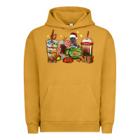 Pigment Peanut Butter Christmas coffee cups with Pitbull Urban Hoodie - RanaPortraitStore