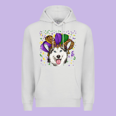 Mardi Gras Hat Husky Premium Hoodie Designed By Ranaportraitstore