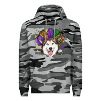 Slate Camo Mardi gras hat husky Premium Hoodie - RanaPortraitStore