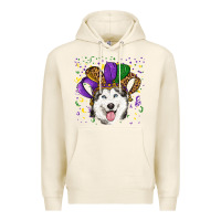 Tofu Mardi gras hat husky Premium Hoodie - RanaPortraitStore