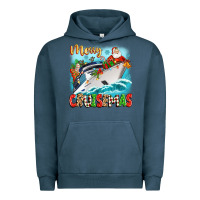 Pigment Midnight Navy merry cruisemas Urban Hoodie - Zillion Design Studio