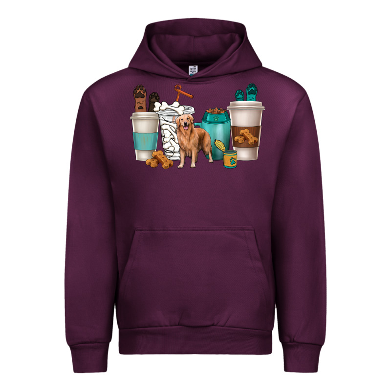 Golden Retriever Dog Coffee Cups Urban Hoodie by texasbilliewilder | Teevron
