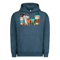 Pigment Midnight Navy golden retriever dog coffee cups Urban Hoodie - texasbilliewilder