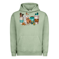 Pigment Oil Green golden retriever dog coffee cups Urban Hoodie - texasbilliewilder