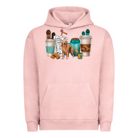 Pigment Salmon golden retriever dog coffee cups Urban Hoodie - texasbilliewilder