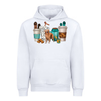 White golden retriever dog coffee cups Urban Hoodie - texasbilliewilder