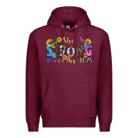 Burgundy she is strong proverbs 31 25 Premium Hoodie - Zillion Design Studio