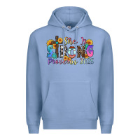 Colony Blue she is strong proverbs 31 25 Premium Hoodie - Zillion Design Studio