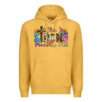 Mustard she is strong proverbs 31 25 Premium Hoodie - Zillion Design Studio