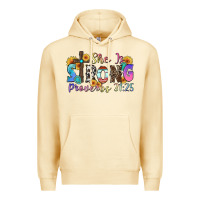 Pina Colada she is strong proverbs 31 25 Premium Hoodie - Zillion Design Studio