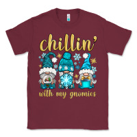 Burgundy chillin' with my gnomies Classic Tee - BundleAndBundleShop