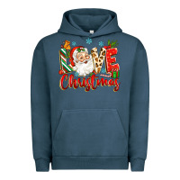 Pigment Midnight Navy love christmas Urban Hoodie - Zillion Design Studio