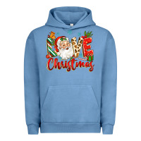 Pigment Pebble Blue love christmas Urban Hoodie - Zillion Design Studio