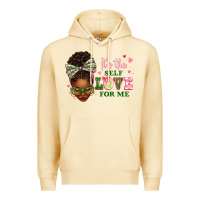 Pina Colada sorority colors it's the self love for me afro wom Premium Hoodie - texasbilliewilder