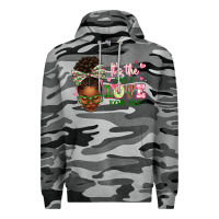 Slate Camo sorority colors it's the self love for me afro wom Premium Hoodie - texasbilliewilder