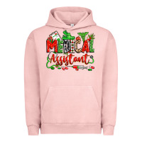 Pigment Salmon christmas medical assistant Urban Hoodie - Zillion Design Studio