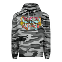 Slate Camo queen of the kitchen Premium Hoodie - Zillion Design Studio