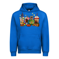 Cobalt Christmas coffee cups with Pug Urban Hoodie - RanaPortraitStore