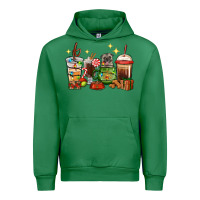 Emerald Christmas coffee cups with Pug Urban Hoodie - RanaPortraitStore