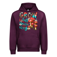 Mauve Wine grow your own way Urban Hoodie - texasbilliewilder