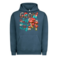 Pigment Midnight Navy grow your own way Urban Hoodie - texasbilliewilder