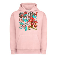 Pigment Salmon grow your own way Urban Hoodie - texasbilliewilder