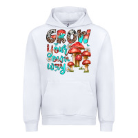 White grow your own way Urban Hoodie - texasbilliewilder