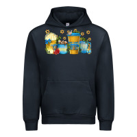Navy hanukkah coffee cups Urban Hoodie - texasbilliewilder