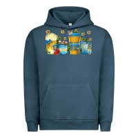 Pigment Midnight Navy hanukkah coffee cups Urban Hoodie - texasbilliewilder