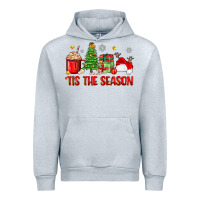 Heather Grey 'tis the season christmas Urban Hoodie - Zillion Design Studio