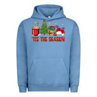 Pigment Pebble Blue 'tis the season christmas Urban Hoodie - Zillion Design Studio