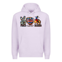 Lilac peace love rodeo Premium Hoodie - Zillion Design Studio