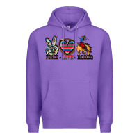 Purple peace love rodeo Premium Hoodie - Zillion Design Studio