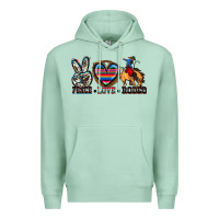 Seafoam peace love rodeo Premium Hoodie - Zillion Design Studio