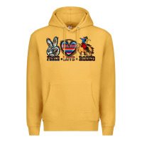 Mustard peace love rodeo Premium Hoodie - Zillion Design Studio