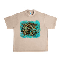 Leopard Turquoise Urban Heavy Tee | Teevron