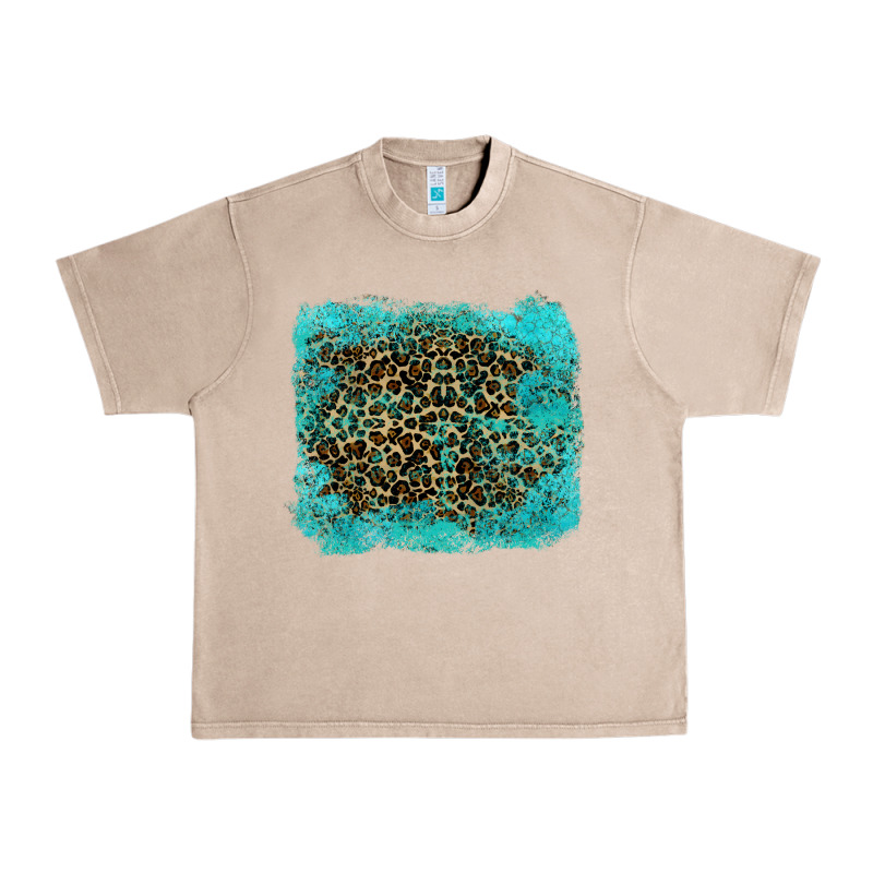 Leopard Turquoise Urban Heavy Tee by RanaPortraitStore | Teevron