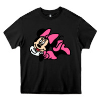 Black Minnie Mouse Heavy Core Tee - CowhideDigitalArt