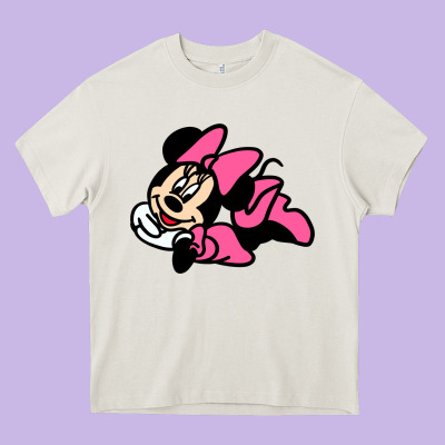 Minnie Mouse Heavy Core Tee Designed By Cowhidedigitalart