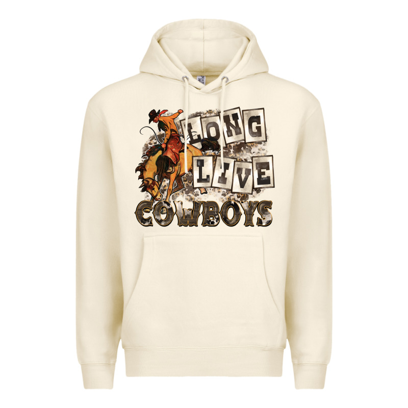 Long Live Cowboys Premium Hoodie by Zillion Design Studio | Teevron