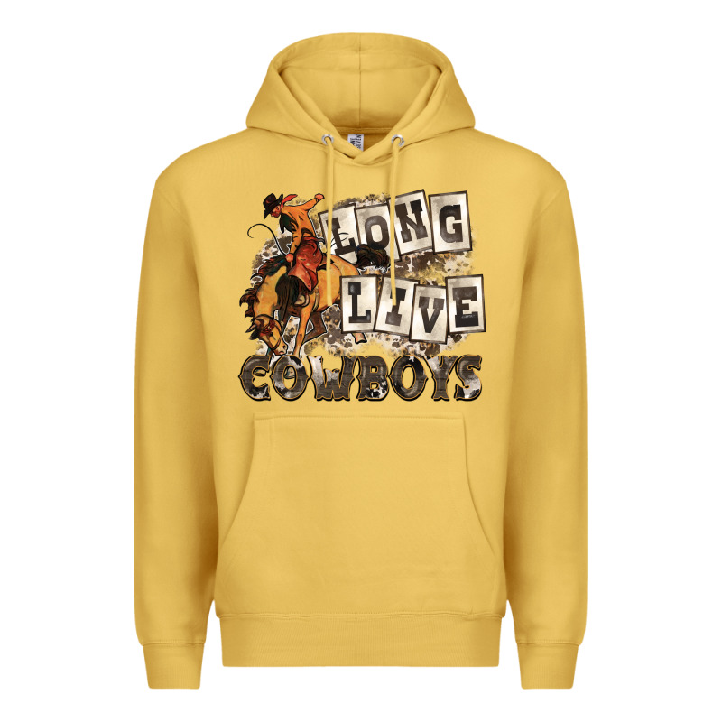 Long Live Cowboys Premium Hoodie by Zillion Design Studio | Teevron