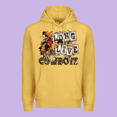 Long Live Cowboys Premium Hoodie Designed By Zillion Design Studio