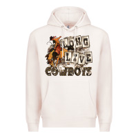 Pale Pink long live cowboys Premium Hoodie - Zillion Design Studio