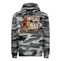 Slate Camo long live cowboys Premium Hoodie - Zillion Design Studio