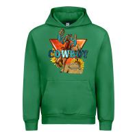 Emerald hey cowboy with sunflowers Urban Hoodie - texasbilliewilder