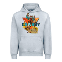 Heather Grey hey cowboy with sunflowers Urban Hoodie - texasbilliewilder