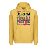 Antique Gold sorry im cranky im going through my terrible forti Premium Hoodie - texasbilliewilder